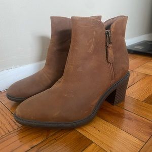 Clarks heeled ankle boots